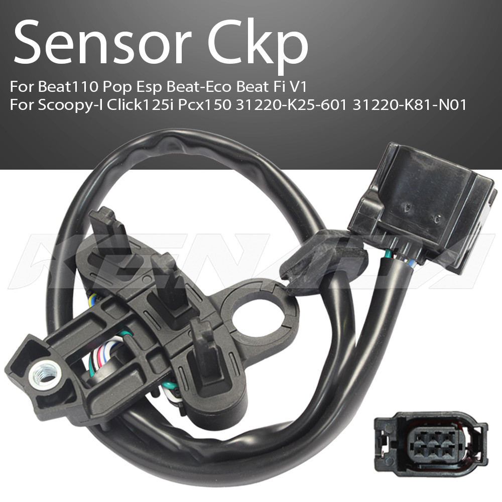 Sensor Rotação CKP Compatível Com Beat110 Beat-Eco Beat-Fi Scoopy-I Click125i PCX150 Códigos 31220-K25-601 31220-K81-N01