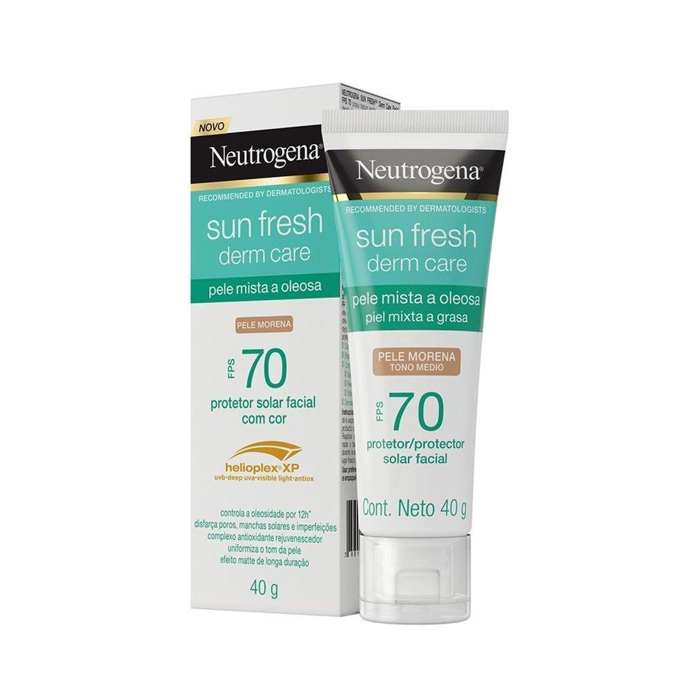 Protetor Facial Neutrogena Pele Morena FPS 70|40g
