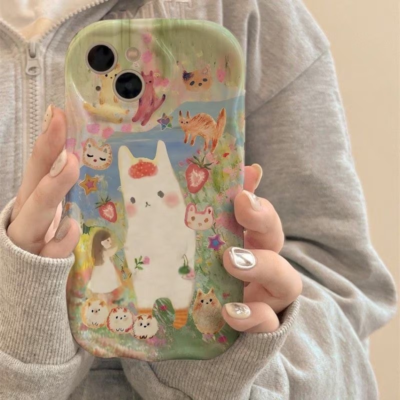 Capa De Telefone Para Samsung Galaxy S26 S25 Ultra S24 Plus S23FE S22 A17 A57 A56 A16 A36 A54 A55 A35 5G Coelho Fofo