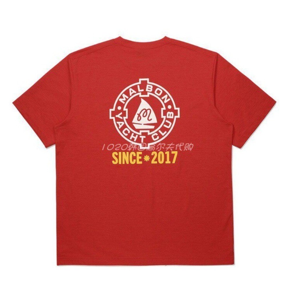 Alta Qualidade Moda Estilo Rua Golfe E Iate Clube Logotipo Impressão Puro Algodão Manga Curta T Camisa Unisex Casual Ao