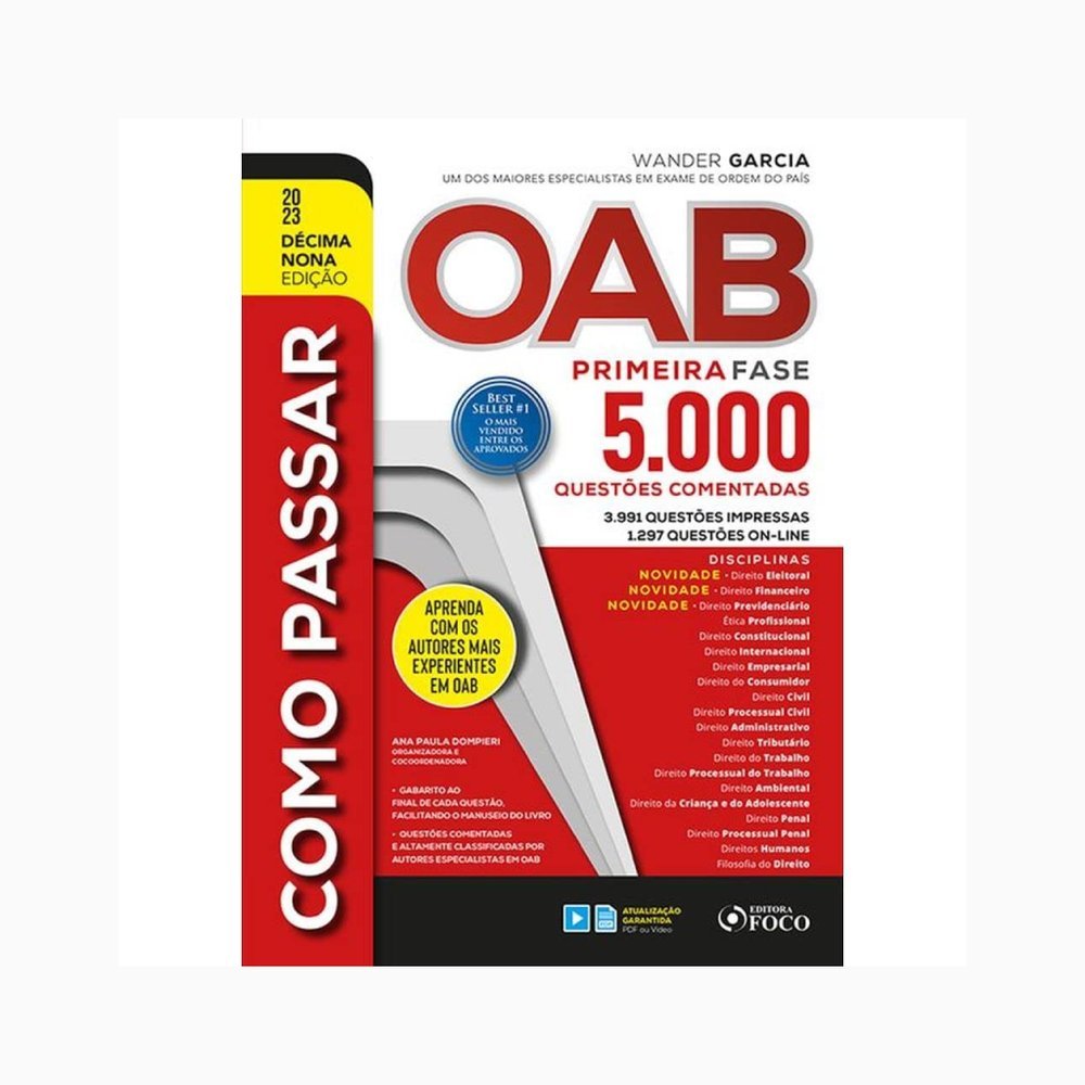 Como Passar na OAB - 1ª Fase - 5.000 Questões Comentadas
