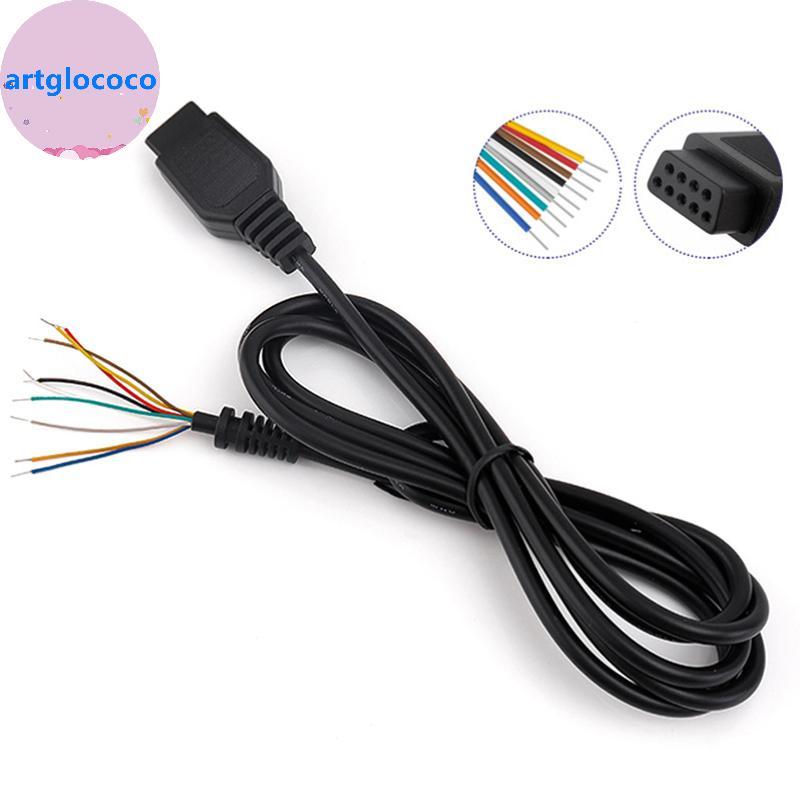 Artglococo Cabo Para Genesis 2 MD 2 De Controle Mega Drive 2 Gamepad Controlador Estender 9Pin Game Console Fio BR