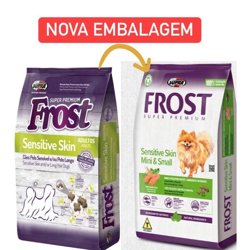 Ração Frost Sensitive Skin Cães Adultos Mini e Pequeno de Pele Sensível 10,1kg