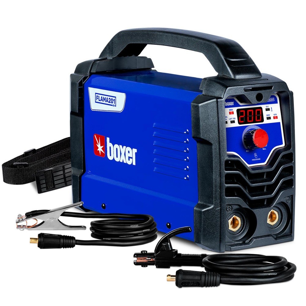 Inversora de solda 200A para eletrodo e tig DC FLAMA 201 BV Boxer