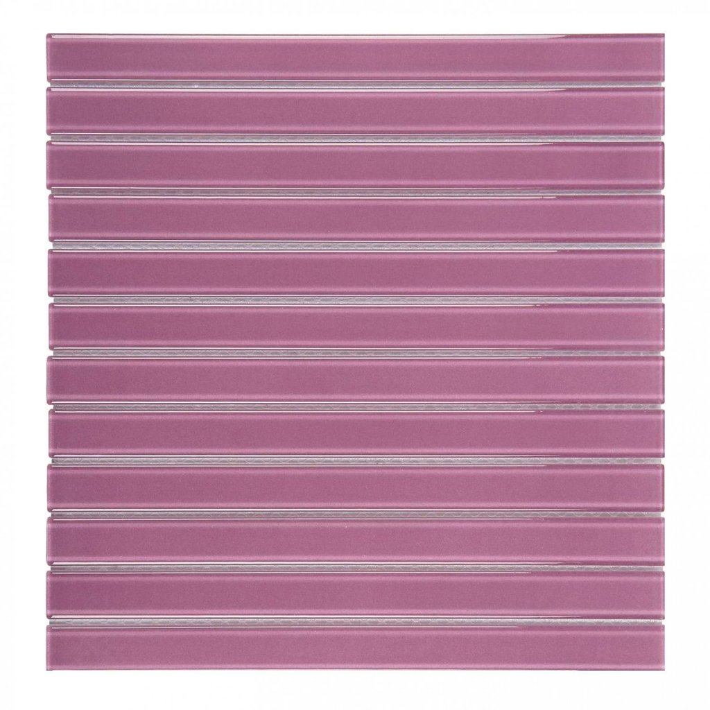 Pastilha de Vidro Lisa de 30cm X 30cm Rende  Glass Mosaic Lilás