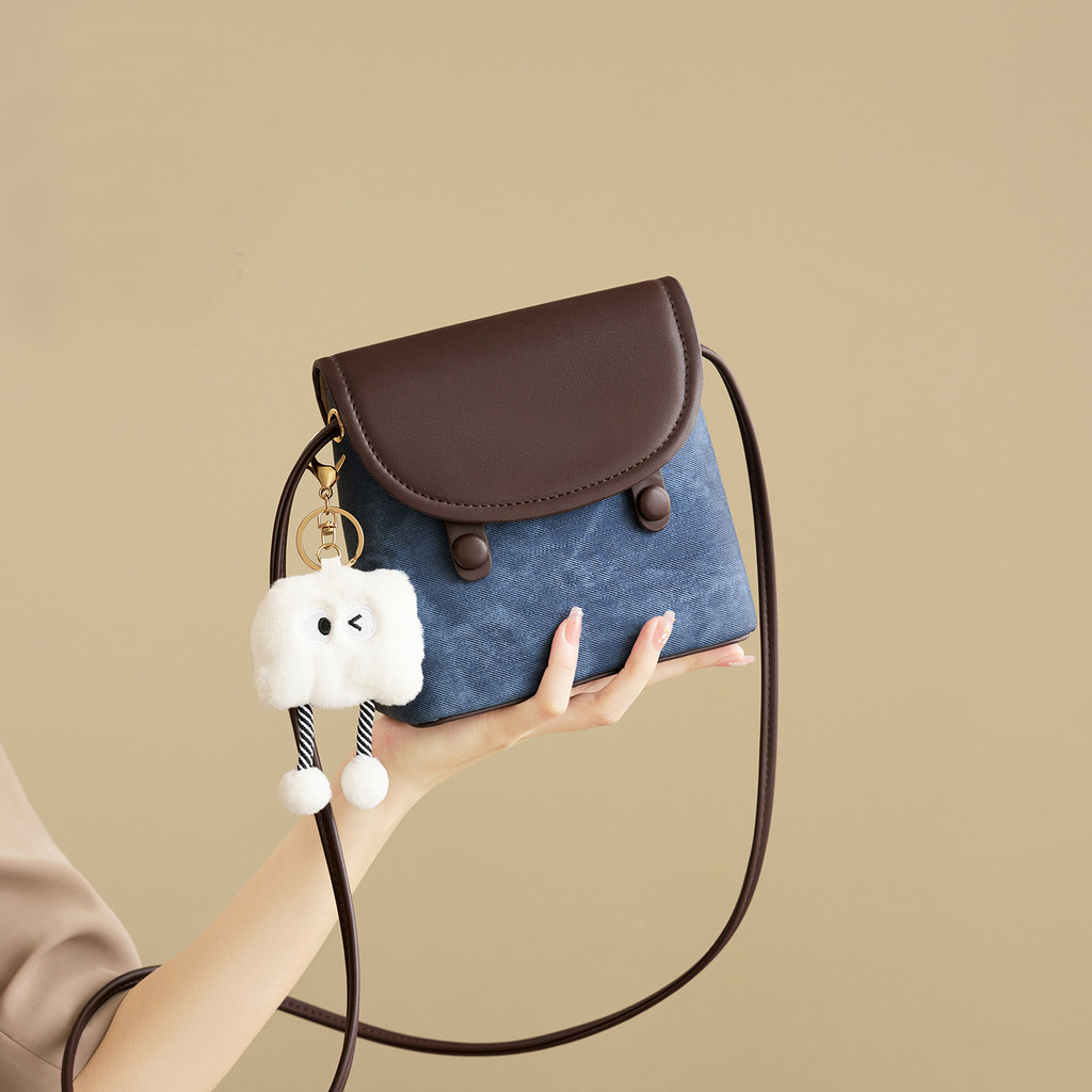 Moda bolsa para celular 2025 novo estilo bolsa pequena bolsa de ombro de grande capacidade bolsa mensageiro jeans femini