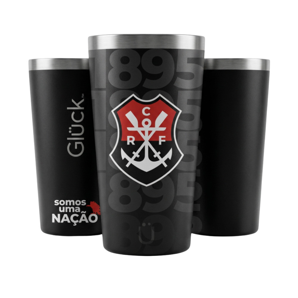 Copo Térmico Flamengo Sleek 473ml Glück S02.25