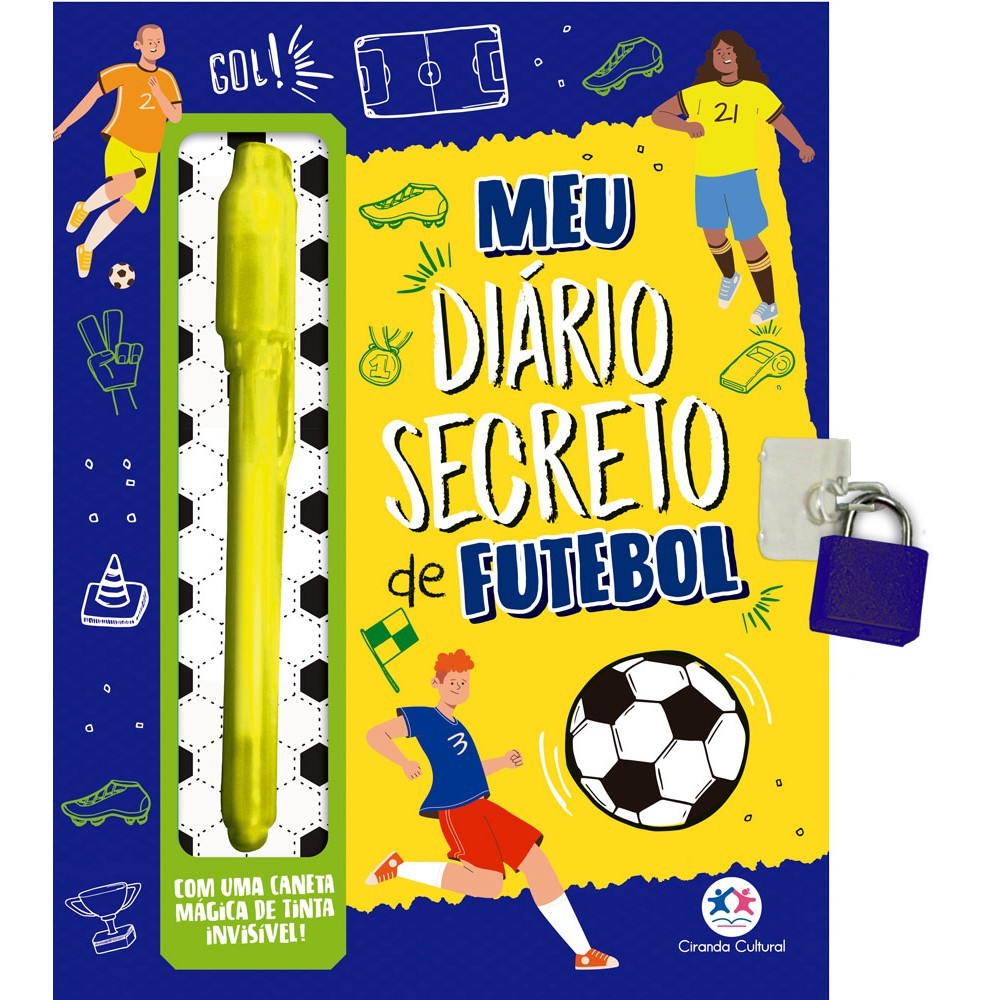 Livro Meu livro-diário secreto de futebol