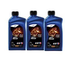 Kit 3x Óleo Motor 10W40 MOTO 4 ROAD ELF Semissintético