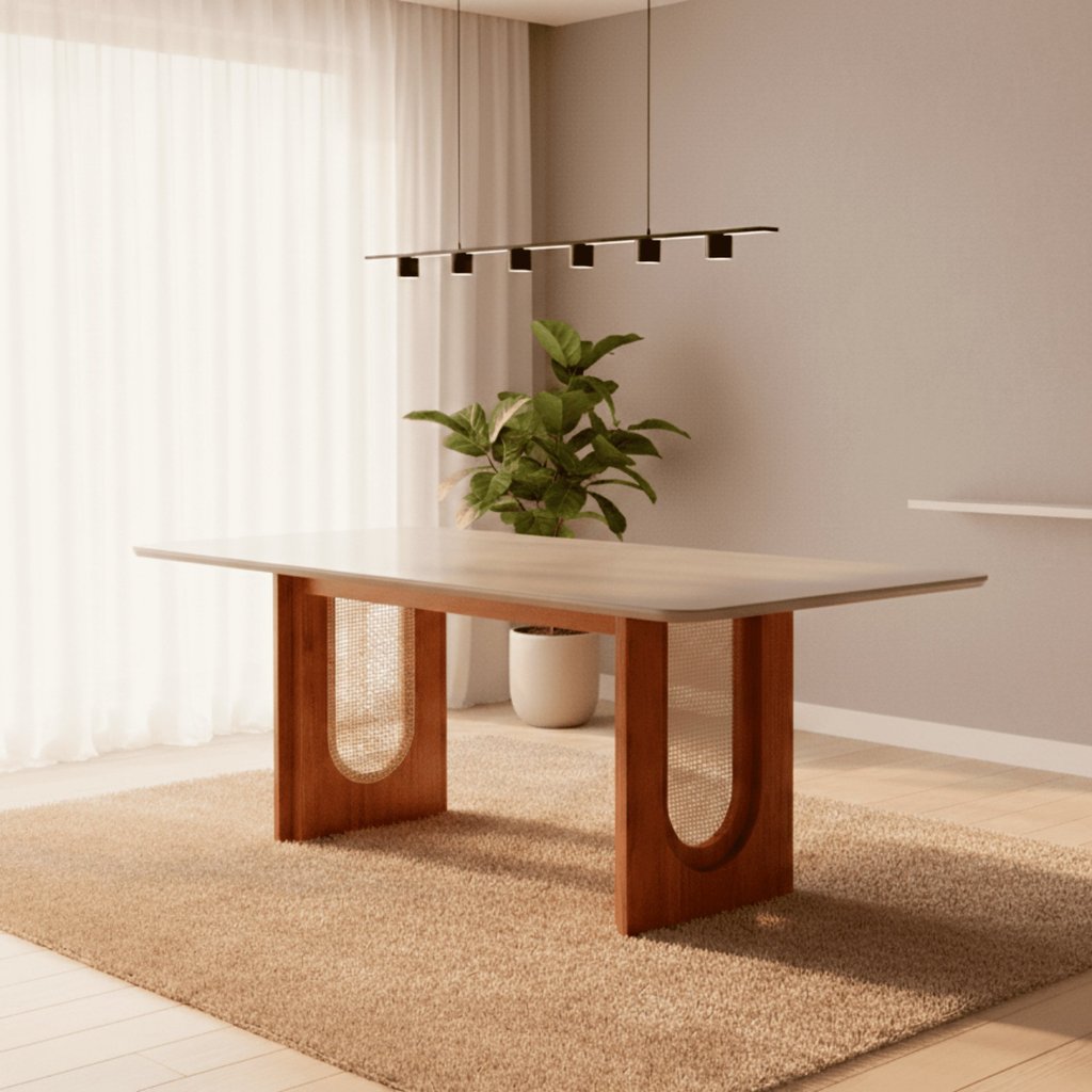 Mesa para Sala de Jantar 210cm Retangular Valentina