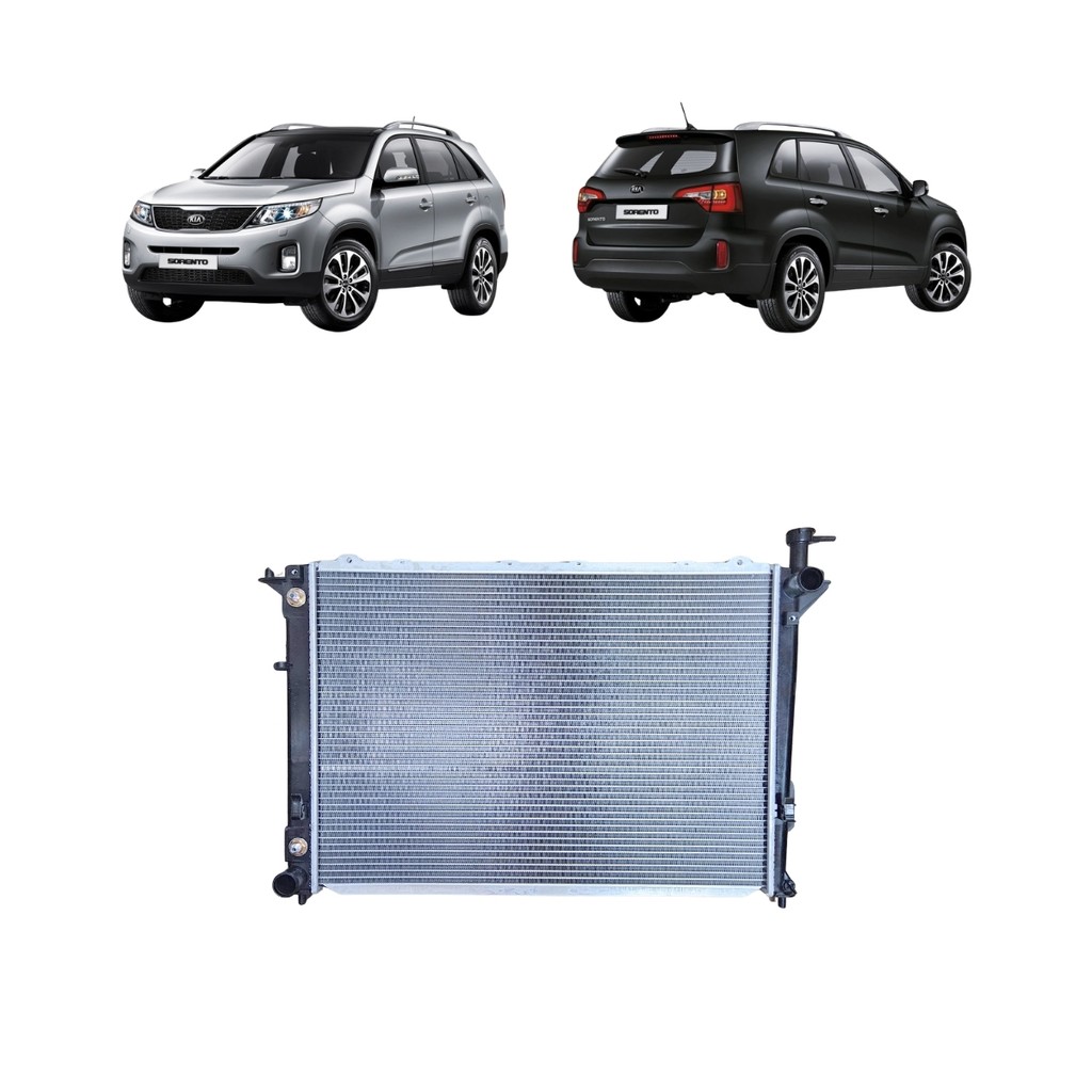 RADIADOR KIA SORENTO 2.4 16V AUTO COM AR 2011 2012 13 14 15 16 17 2018 2019