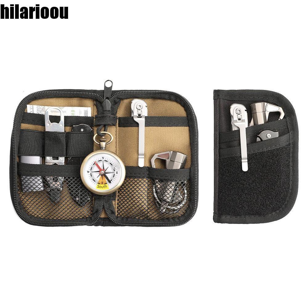 HILARIOOU EDC Bolsa Bolso , Carteira De Cartão De Crédito 7 Bolsos De Armazenamento De Ferramentas , Artigos Diversos
