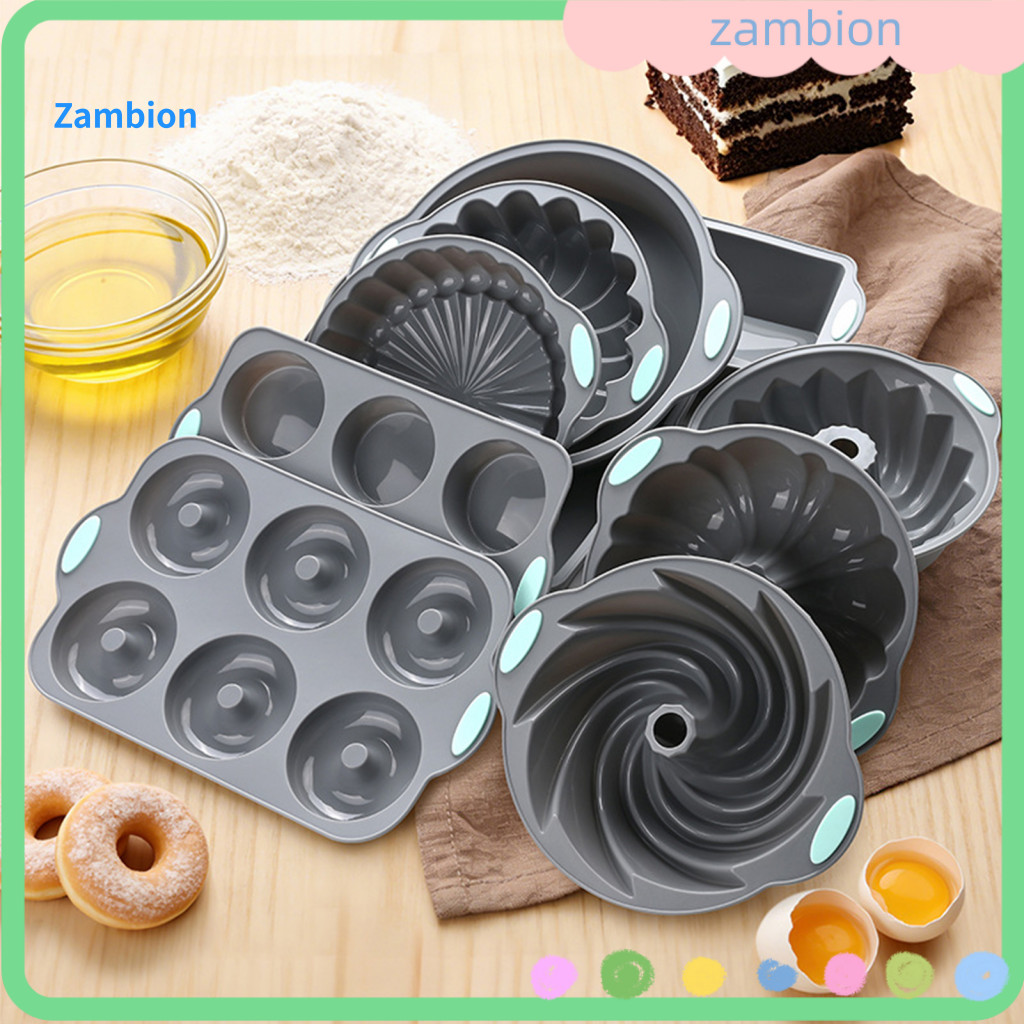 Muffin and Cake Mold Silicone Loaf Pan Non-stick Bread Heat Resistant Easy Release Baking for Toast Muffins Cakes Mousse