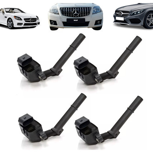 Jogo 4 Bobina Ignição Mercedes Slc 300 2.0 2016 17 18 À 2019