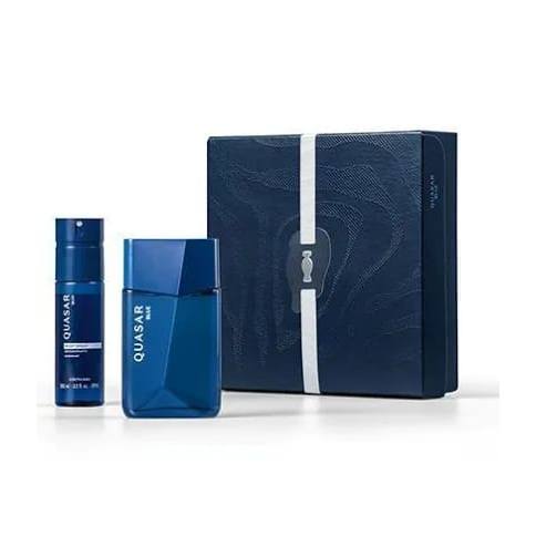 Kit Presente Quasar Blue 100ml - Colônia E Body Spray 100ml