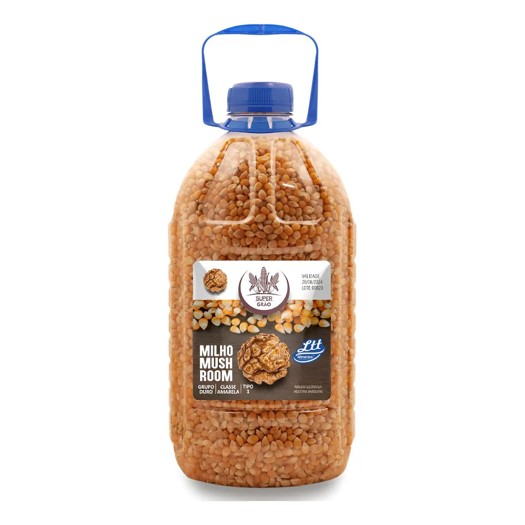 Milho Mushroom Para Pipoca Gourmet Galao 2,7kg - O MELHOR MILHO COGUMELO