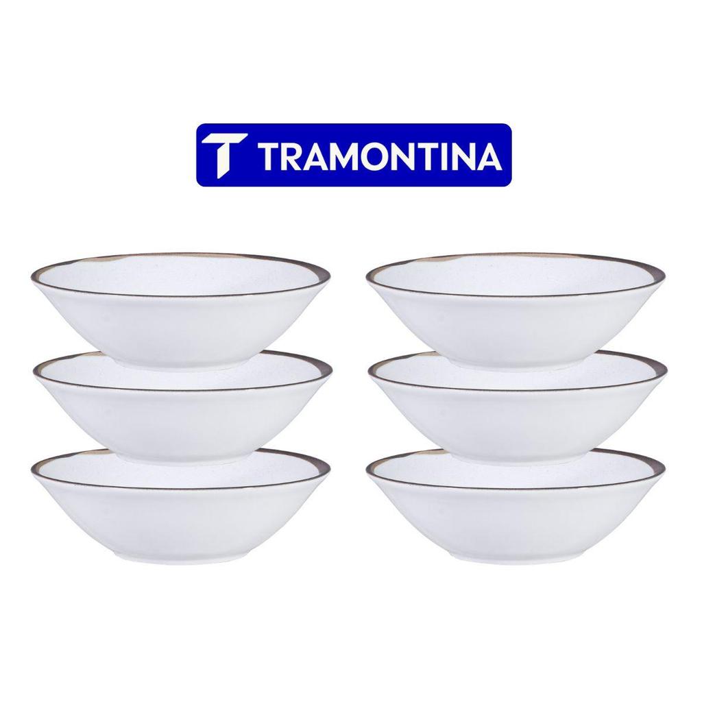 Conjunto 6 Tigelas Bowls Canyon Porcelana 18 cm Tramontina
