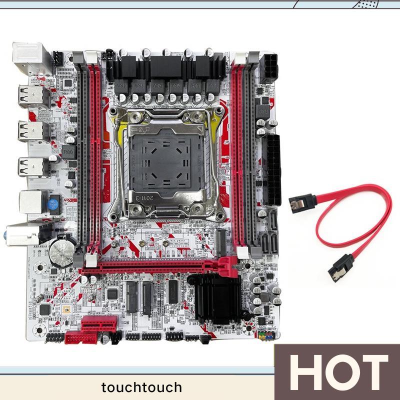 X99 Placa-Mãe X99G757 Para Jogos De Mesa LGA 2011-3 DDR3 HM55 Chip Suporte E5 2666/2673/2676/2678/2696 V3 CPU touchtouch