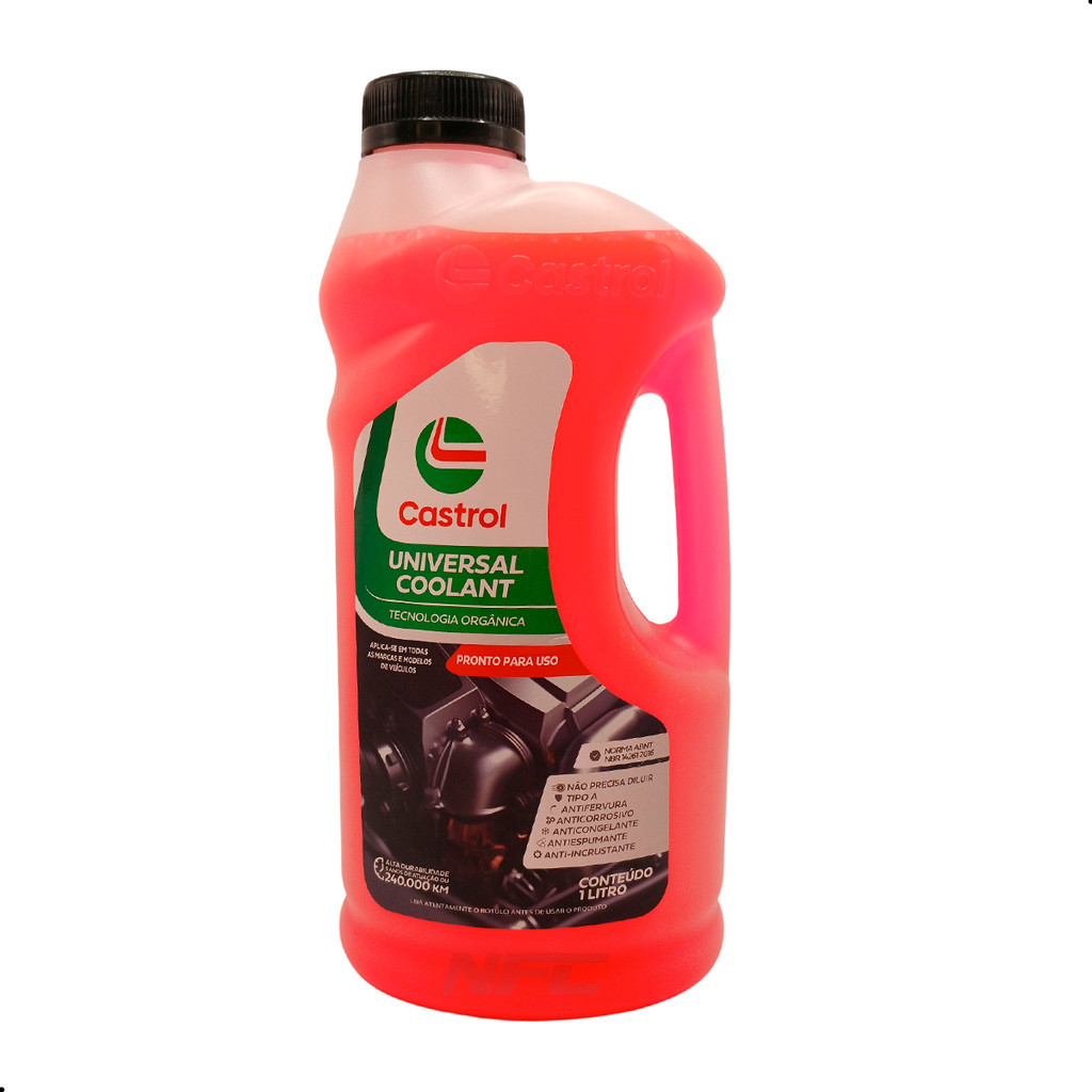 Imagem Aditivo de Radiador Castrol Pronto Para Uso Orgânico Rosa 1L
