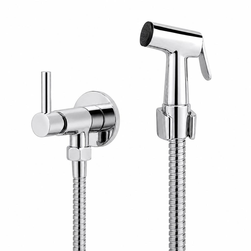 Ducha Higiênica 1/4 De Volta Toda De Metal Acabamento C 61