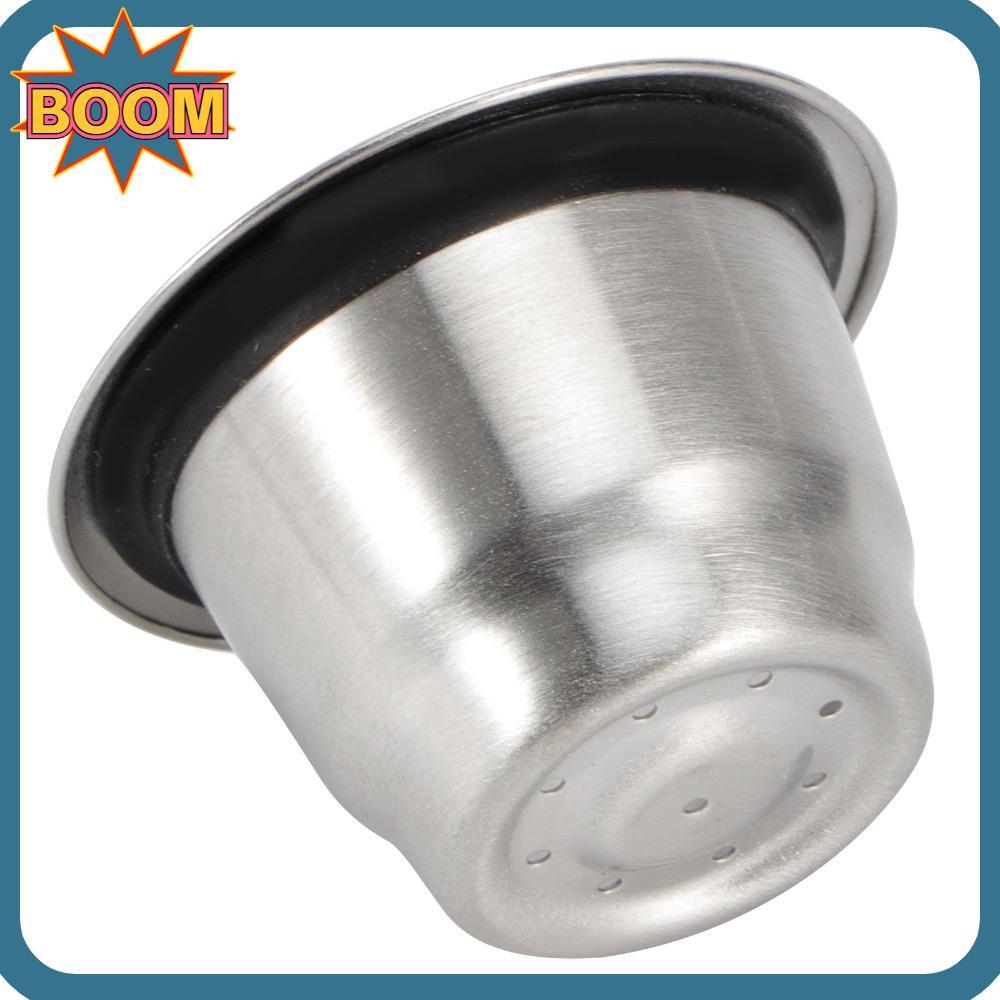 Cápsula De Aço Inoxidável BOOM , Tampas De Folha De Alumínio , Design Recarregável , Café Reutilizável , Kit De Filtro