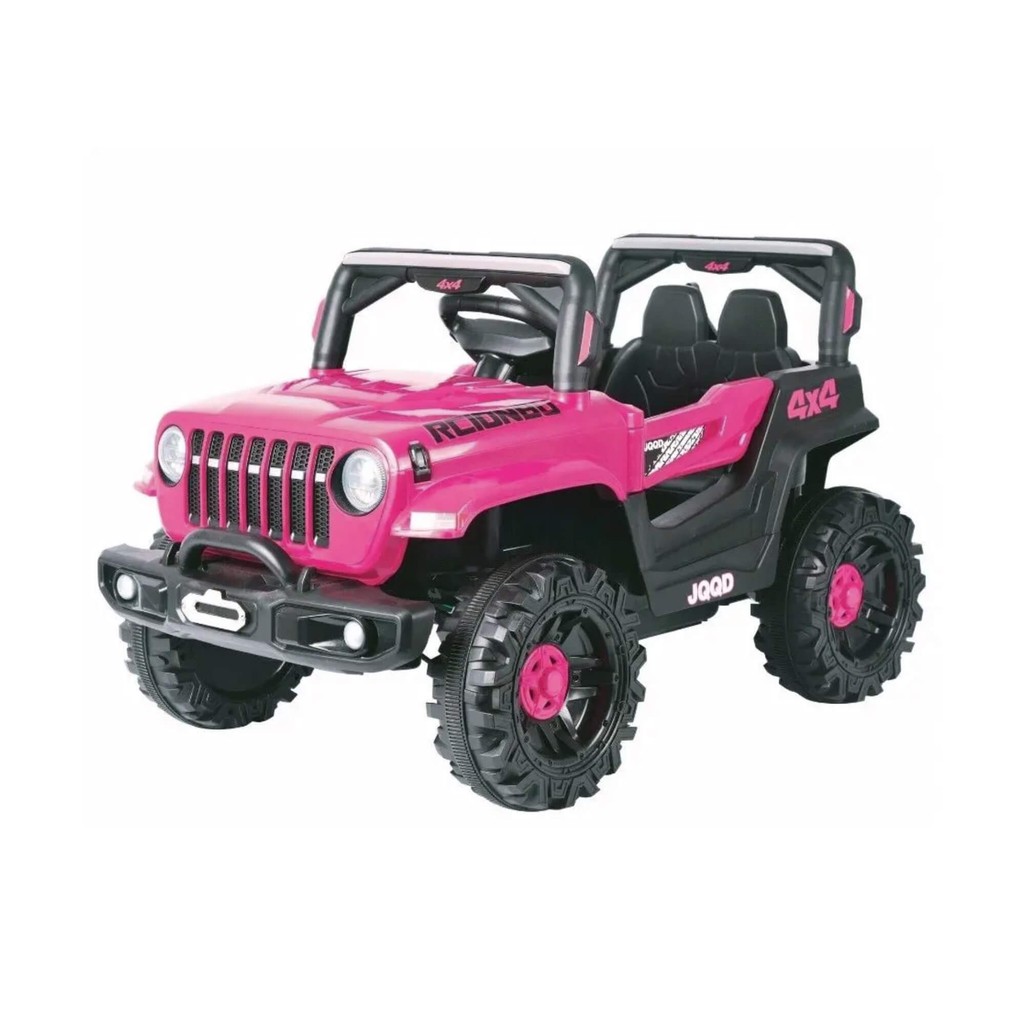 Carrinho Elétrico Jipe Off Road Rosa 12V com Controle Remoto Zippy Toys - 10542 em Oferta na Shopee
