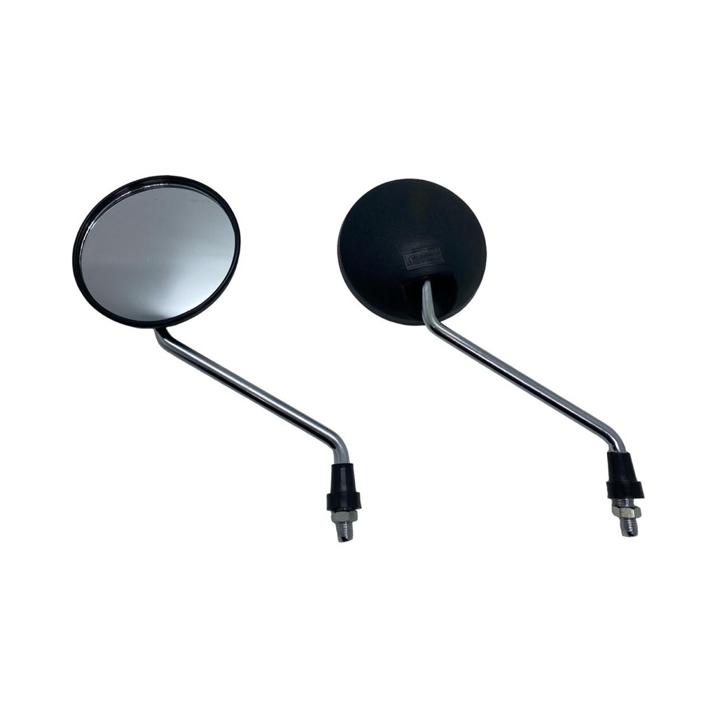 Retrovisor Redondo + 2 Adaptador M8 Moto Eletrica Scooter Burgman Lead110