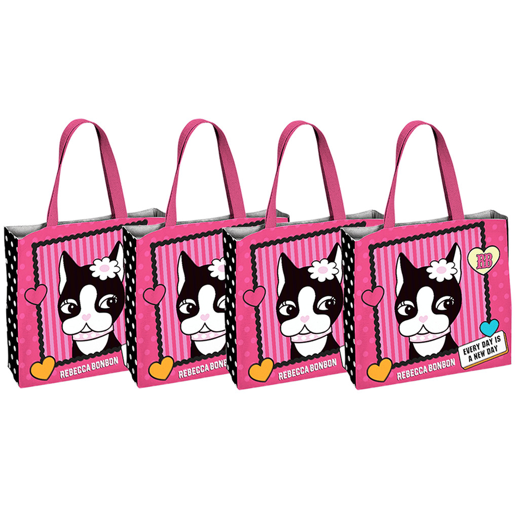 Kit 4 Sacolas Ecológicas Ecobag Retornável Rb Rebecca Bonbon Original