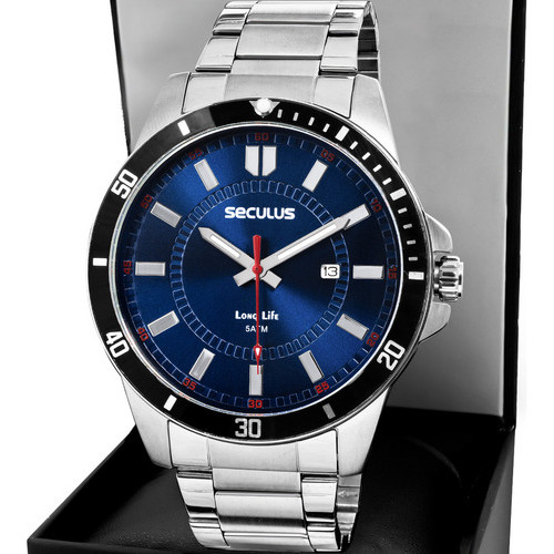 Relógio Seculus Masculino Long Life 44203G0SVNA1 em Oferta na Shopee