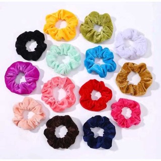 Kit 12 ate 36 Scrunchies de veludo sortidos xuxinha amarrador de cabelo pronto entregar