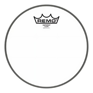 Pele Remo Emperor Transparente 10" BE-0310-00 para Bateria