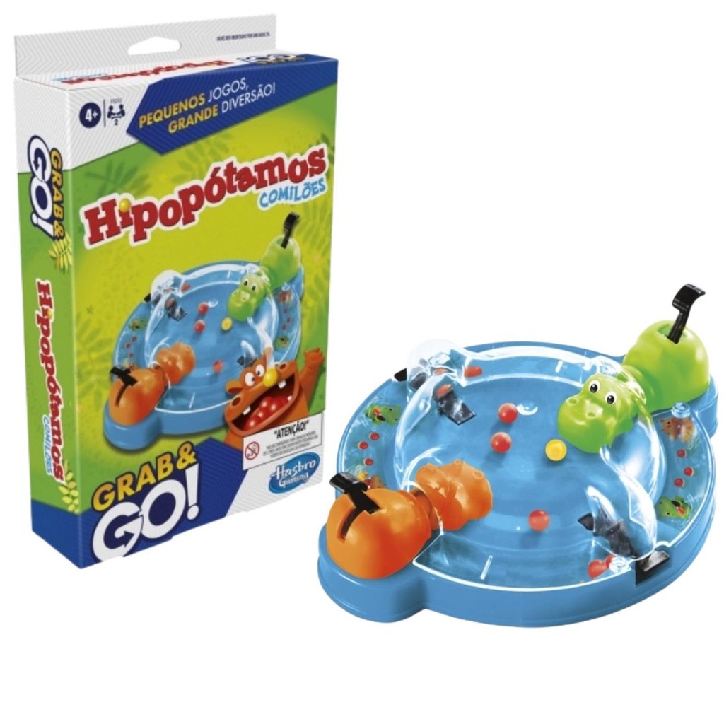 Jogo Hipopótamos Comilões Grab & Go - Hasbro