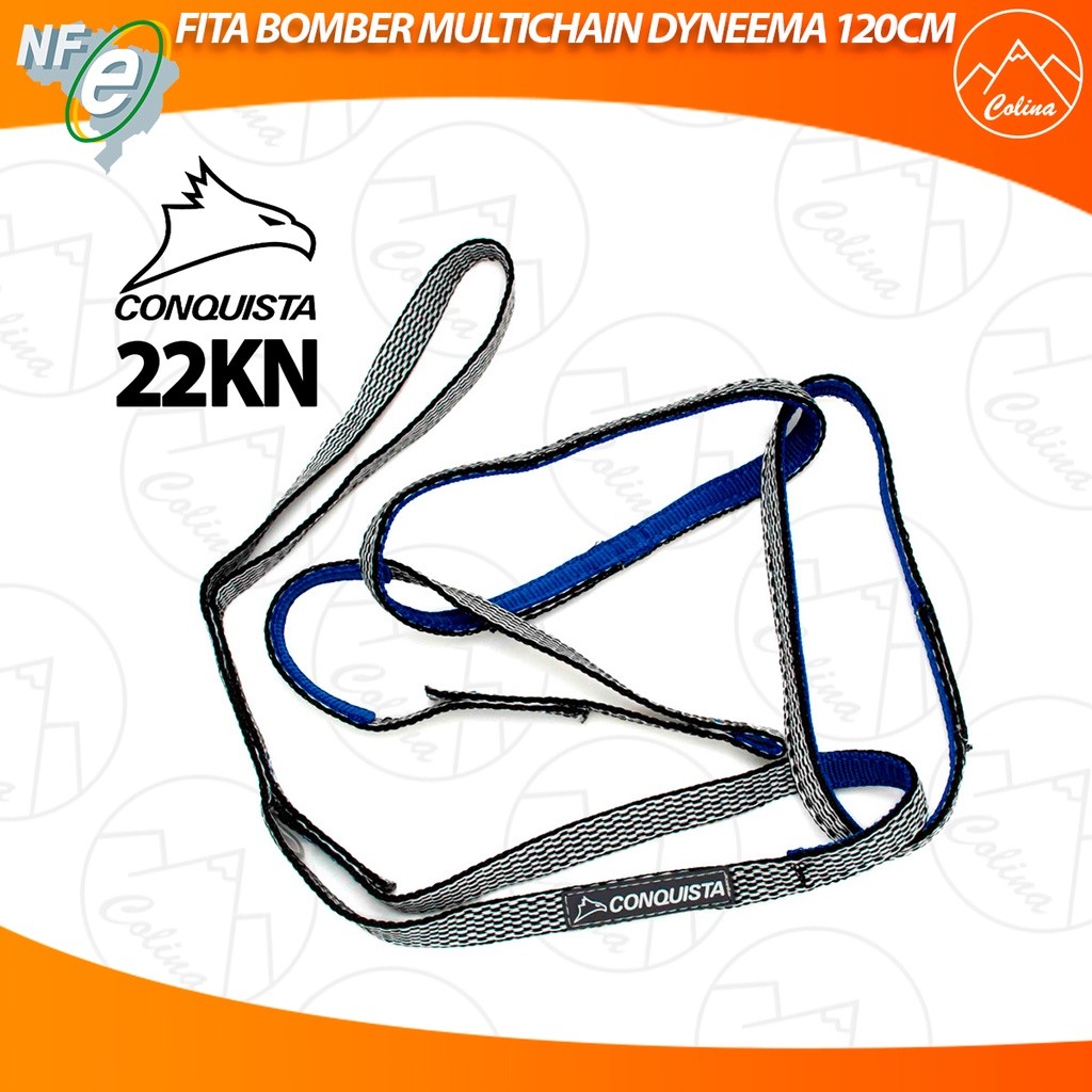 Fita Multi Chain Bomber 120 Dyneema Conquista Rapel Escalada Nano Shop