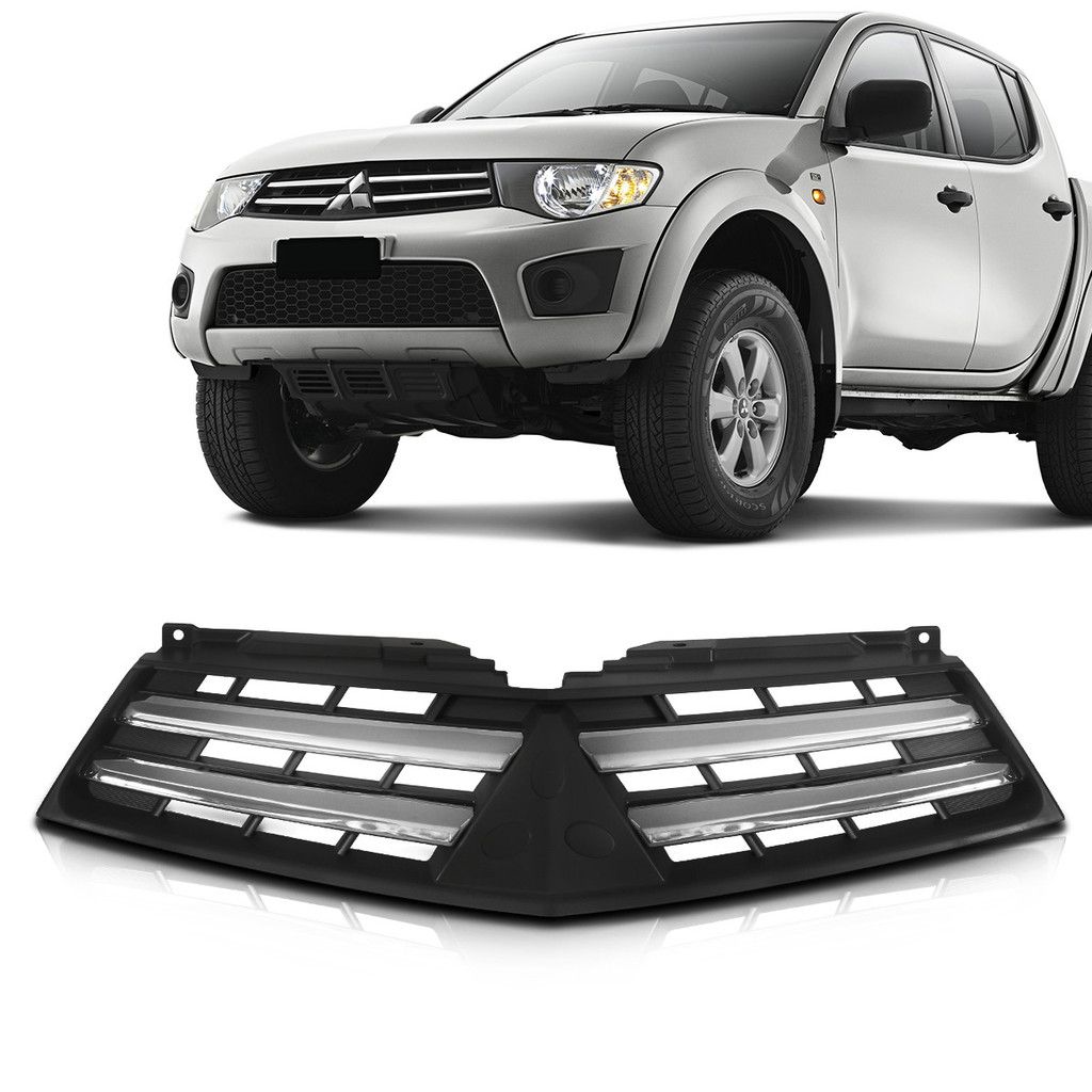 Grade Dianteira L200 2011 2012 Frisos Cromados