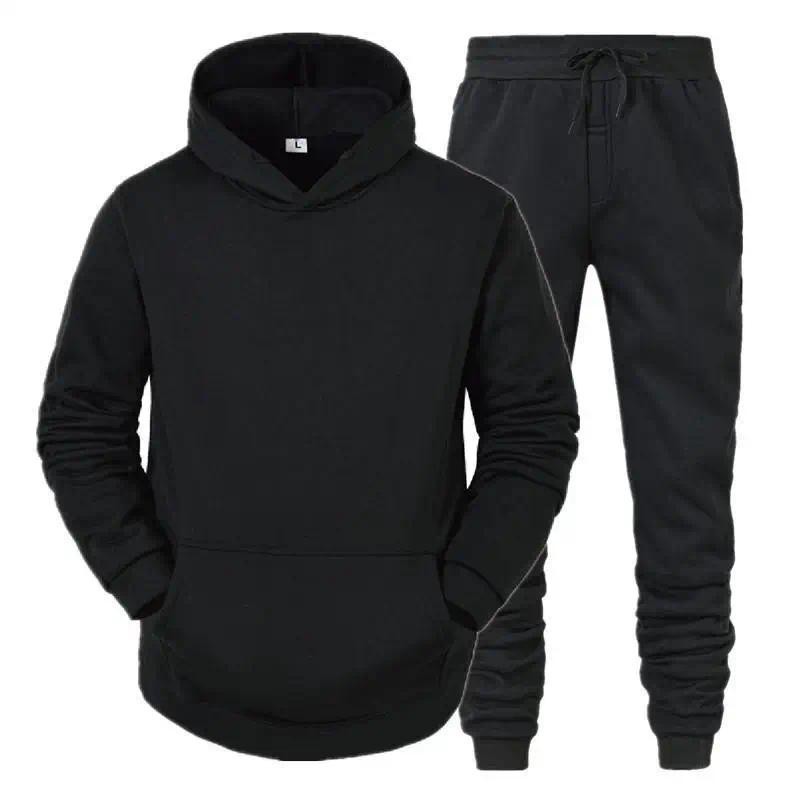 Moletons com Capuz Masculinos e Calças Masculinas, Conjunto Casual Masculino, Roupas Esportivas, Conjunto Masculino de O