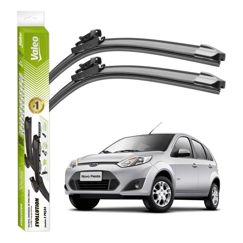 Par Palheta Limpador Parabrisa Valeo Ford Fiesta 2011 A 2014 em Oferta na Shopee
