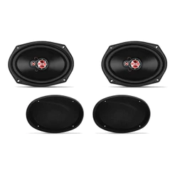 2 Alto Falantes 6x9 Com Telas - Tampão Traseiro Fz 69 T