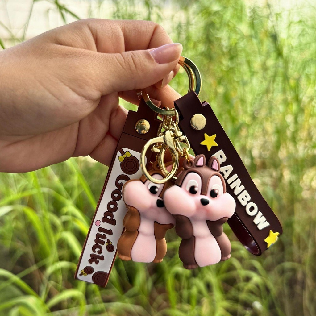 Kit Chaveiro Fofo Emborrachado Esquilo Liga+borracha em Oferta na Shopee