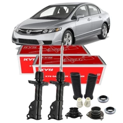 PAR AMORTECEDOR DIANTEIRO NEW CIVIC 2006 ATÉ 2011 KAYABA + KITS