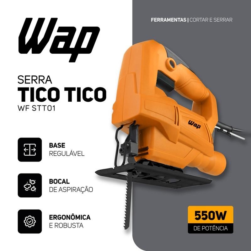 Serra Tico Tico WAP 550W WF STT01 Com Base Regulável e Bocal de Aspiração 127V em Oferta na Shopee