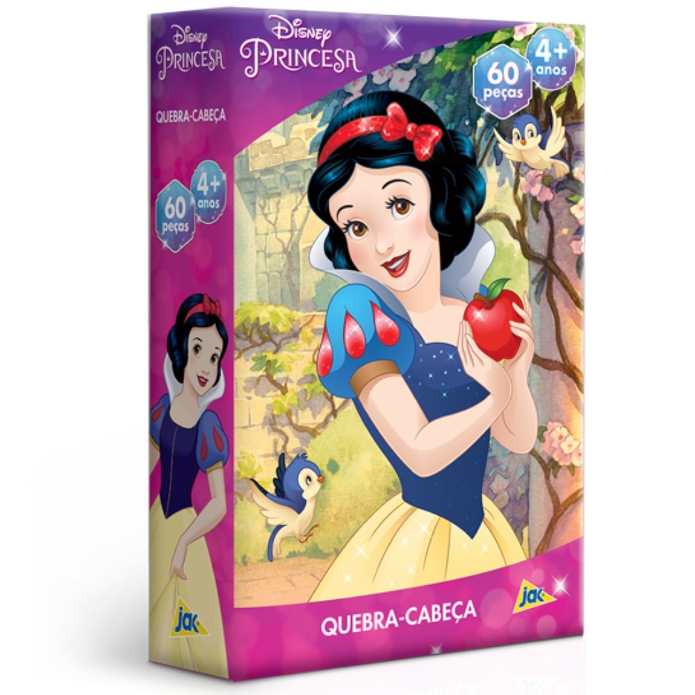 QUEBRA CABEÇA PRINCESA BRANCA DE NEVE DISNEY 60 PEÇAS JAK TOYSTER PUZZLE FILME DESENHO JOGO MENINA em Oferta na Shopee