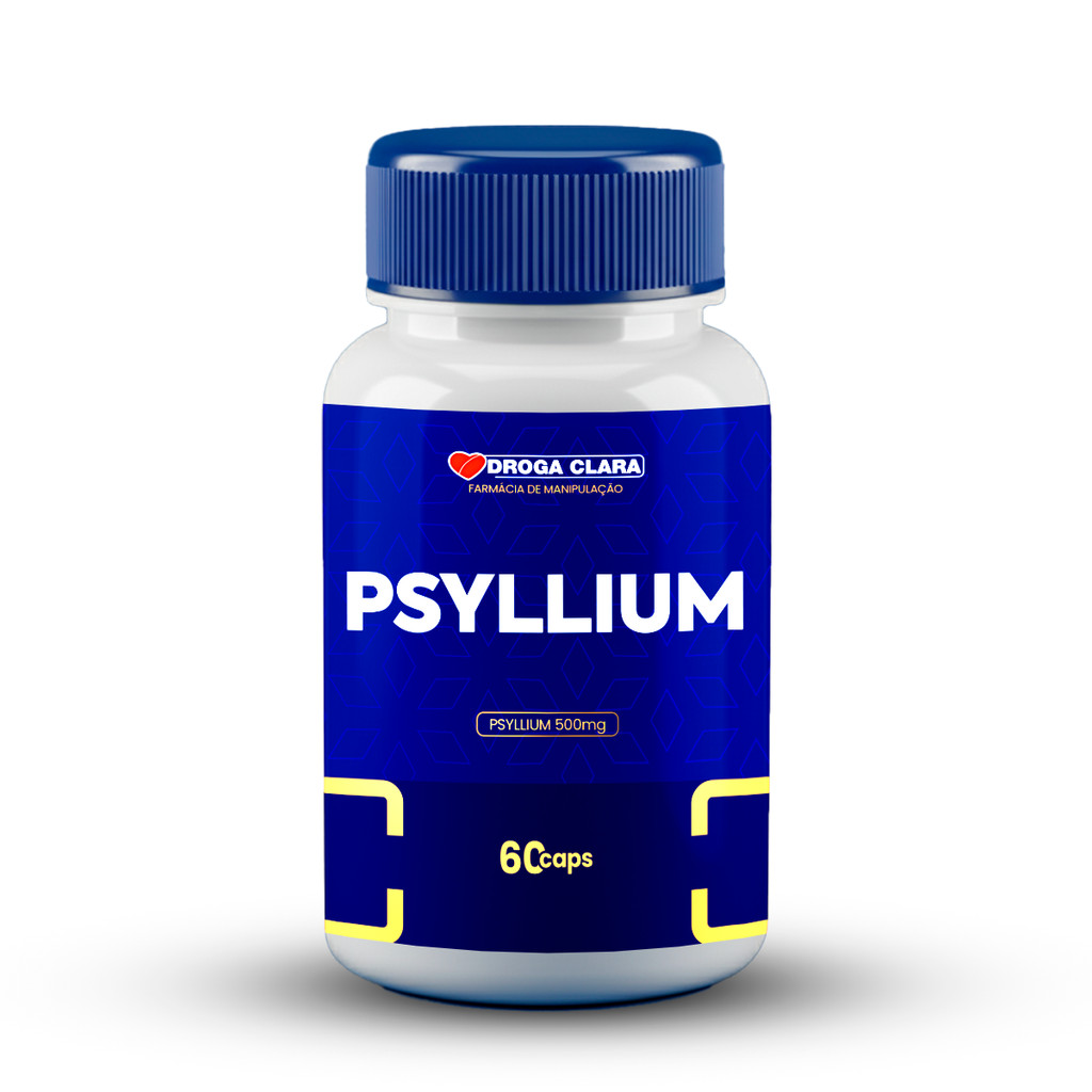 Psyllium 500mg 60 Cápsulas em Oferta na Shopee