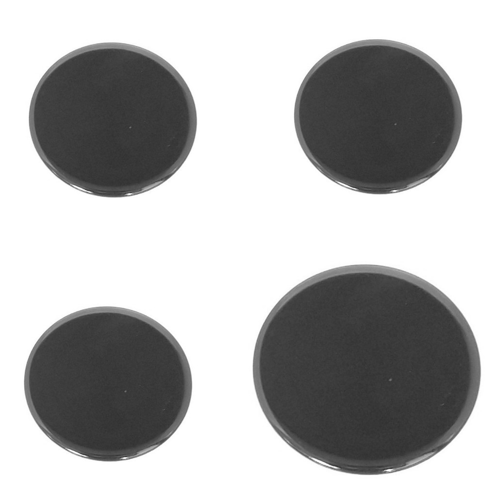 kit 4 tampas laterais para fogão Electrolux - 3 pequenas e 1 grande moderna 76STB 76SRB