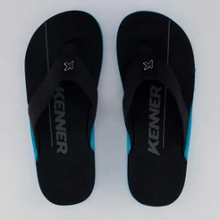Chinelo Kenner NK6 Preto e Azul