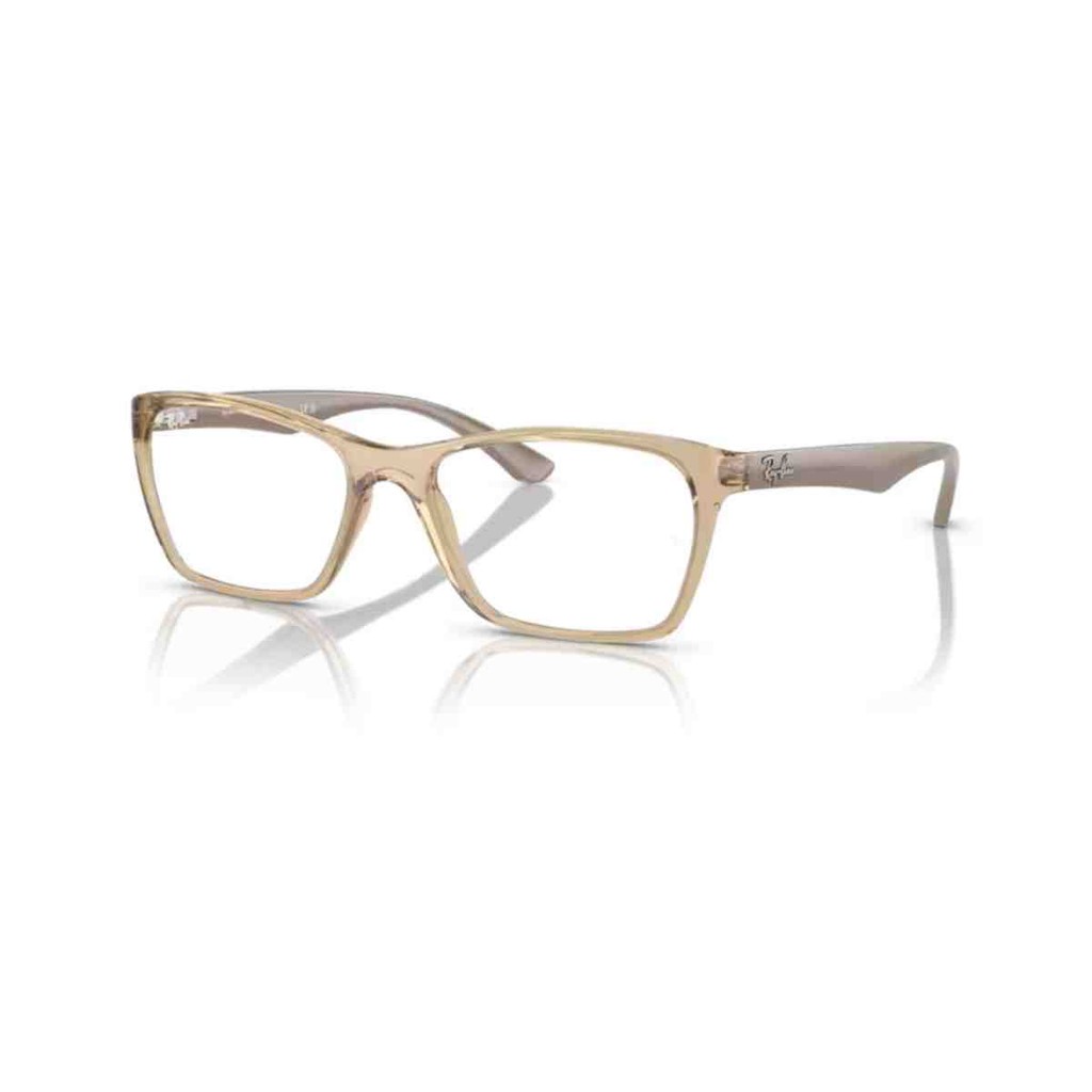 Armação de Grau Ray-Ban Retangular Caramelo 0RX7033L 8185  5