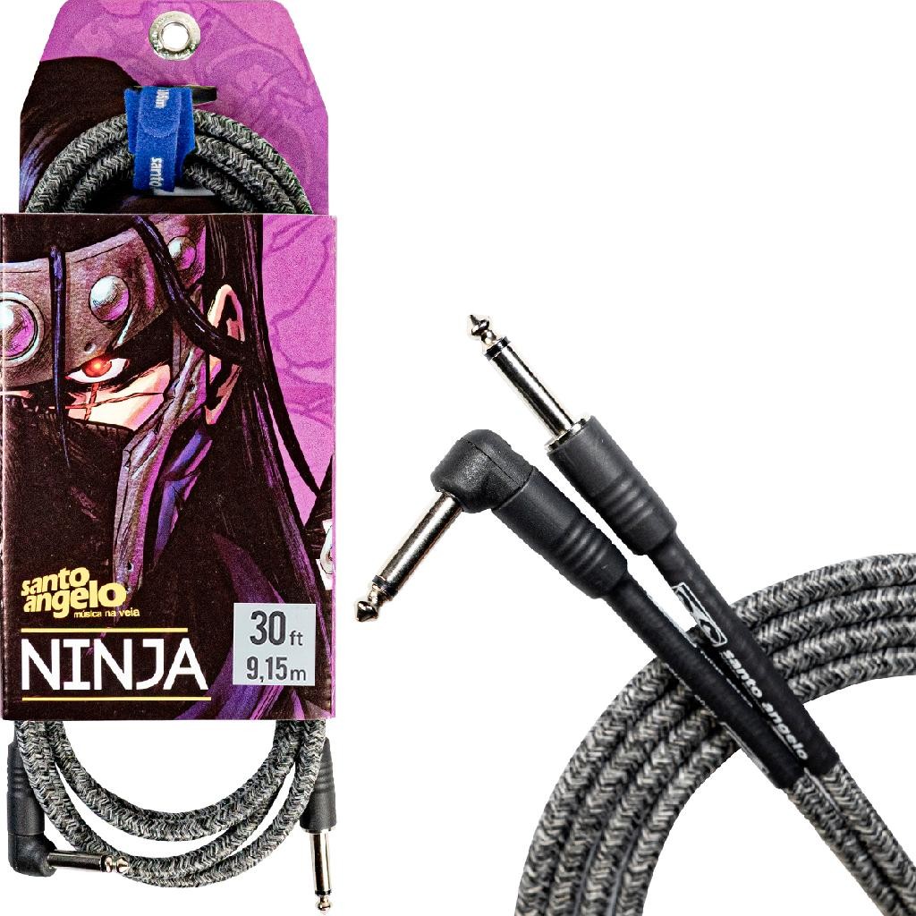 Cabo Santo Angelo Ninja Textil Jeans Preto 9,10m P10 L 30FT