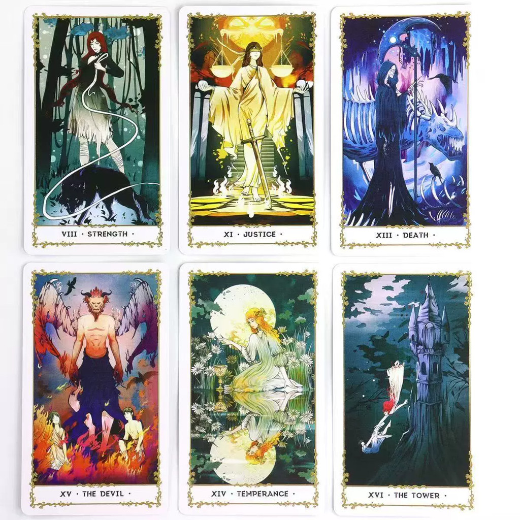 Silent Desolate Tarot Cards English Version Mysterious Divination Card Game