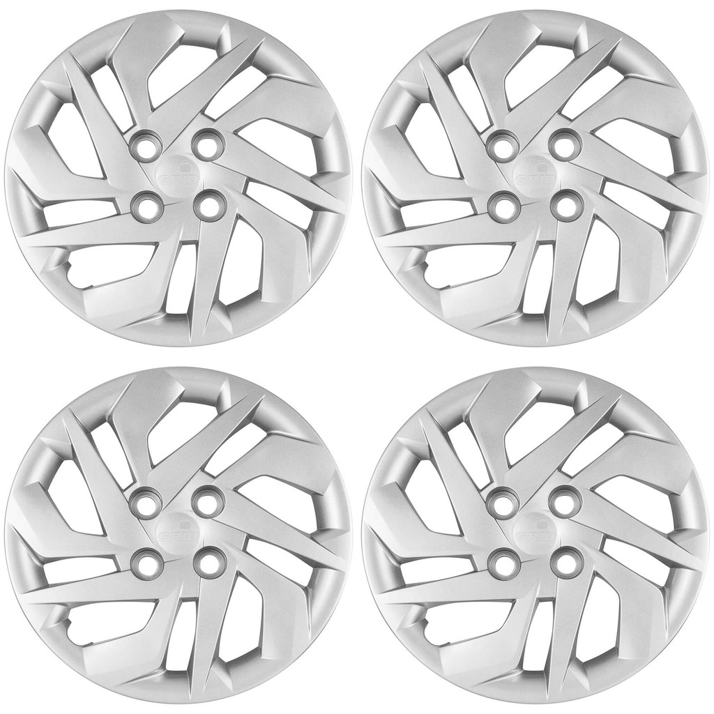 Calota Aro 14" cor Prata Modelo HB20 2020 Jogo c/ 4 Calotas Grid - 187CB-PTA-E