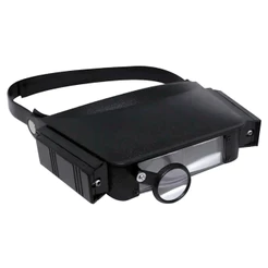 Lupa de Precisão Western LP-40 para Eletrônica, Joalheria e Artesanato Com 3 Lentes