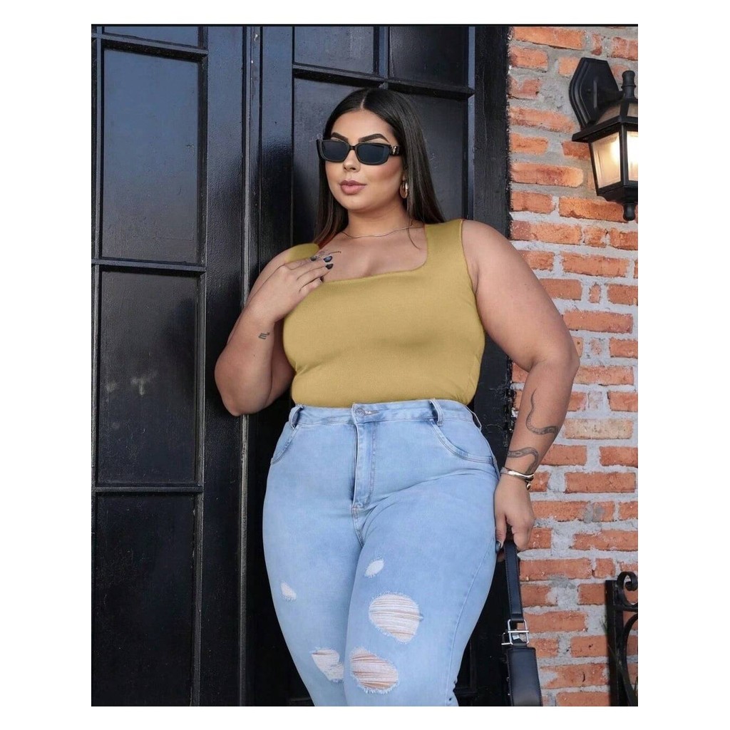Cropped plus size feminino da moda elegante simples sofisticado basica sofisticado de verão e inverno